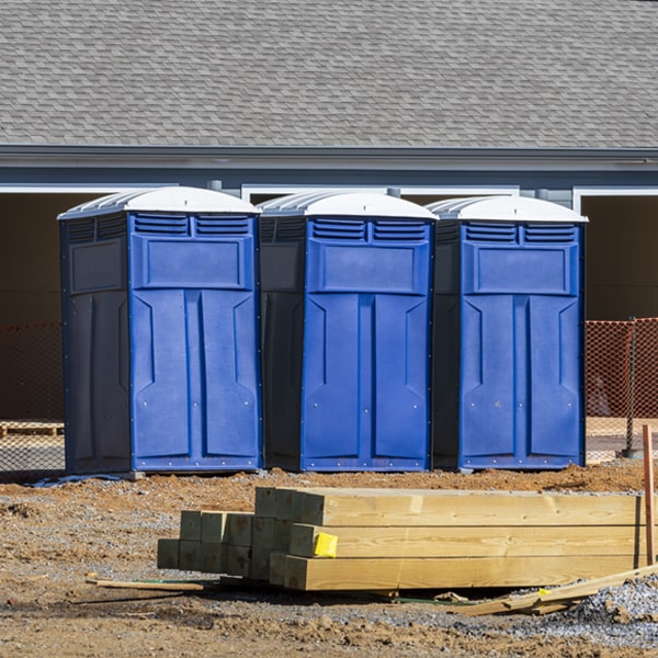 what is the maximum capacity for a single portable restroom in Abrams